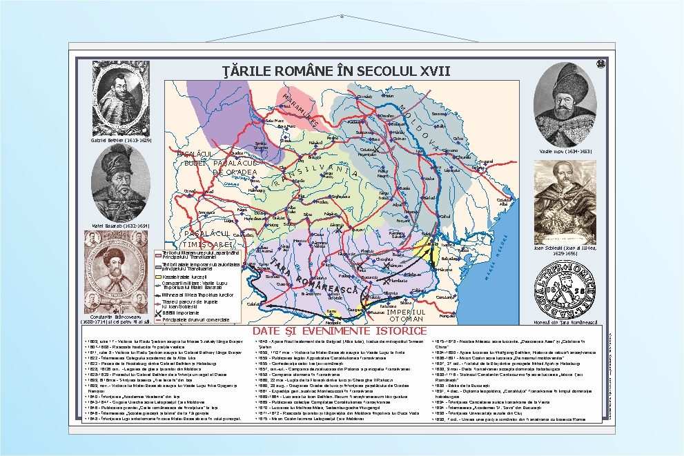 Țările Române în sec. XVII - 50x70