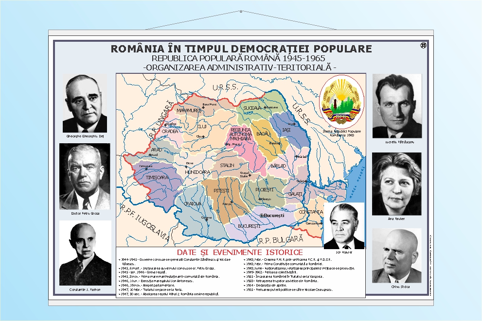 România în timpul democrației populare - 70x100