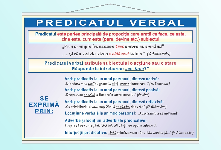 Predicatul verbal - 50x70