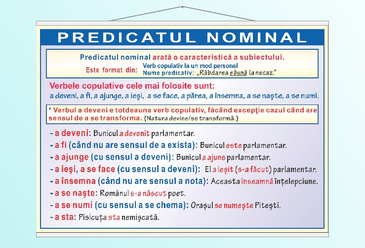 Predicatul nominal - 70x100