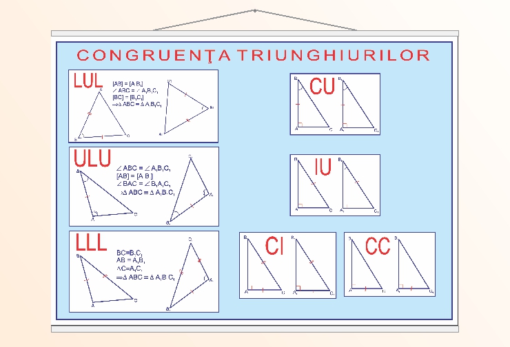 Congruența triunghiurilor - 50x70