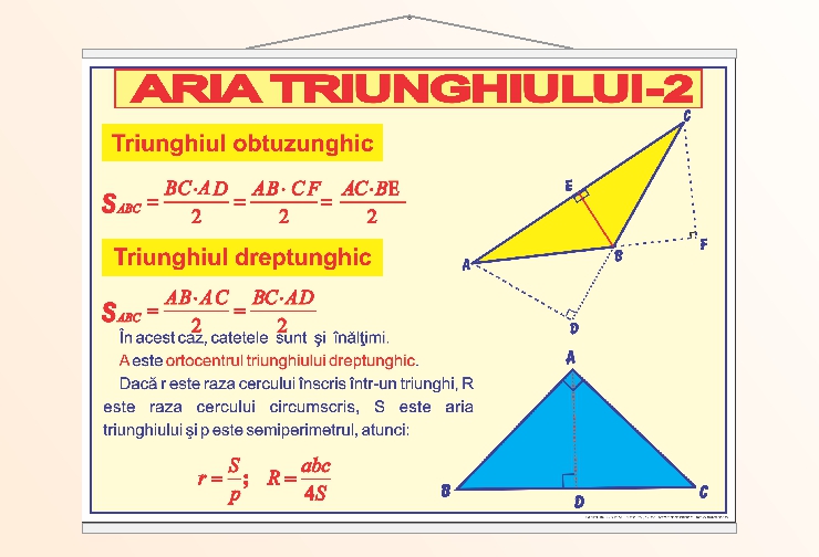 Aria triunghiului - 2 - 50x70
