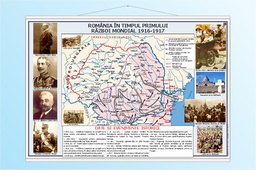 România în timpul Primului Război Mondial 1916-1917 - 50x70