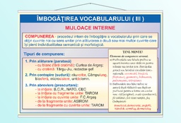 Îmbogățirea vocabularului (III) - 70x100