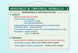 Modurile și timpurile verbului (III) - 50x70