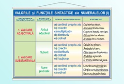 Valorile și funcțiile sintactice ale numeralului (I) - 70x100