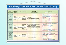 Propoziții subordonate circumstanțiale (I) - 70x100