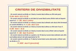 Criterii de divizibilitate - 50x70