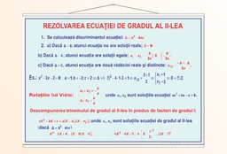 Rezolvarea ecuației de gradul al II-lea - 50x70