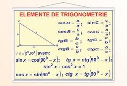 Elemente de trigonometrie - 1 - 70x100
