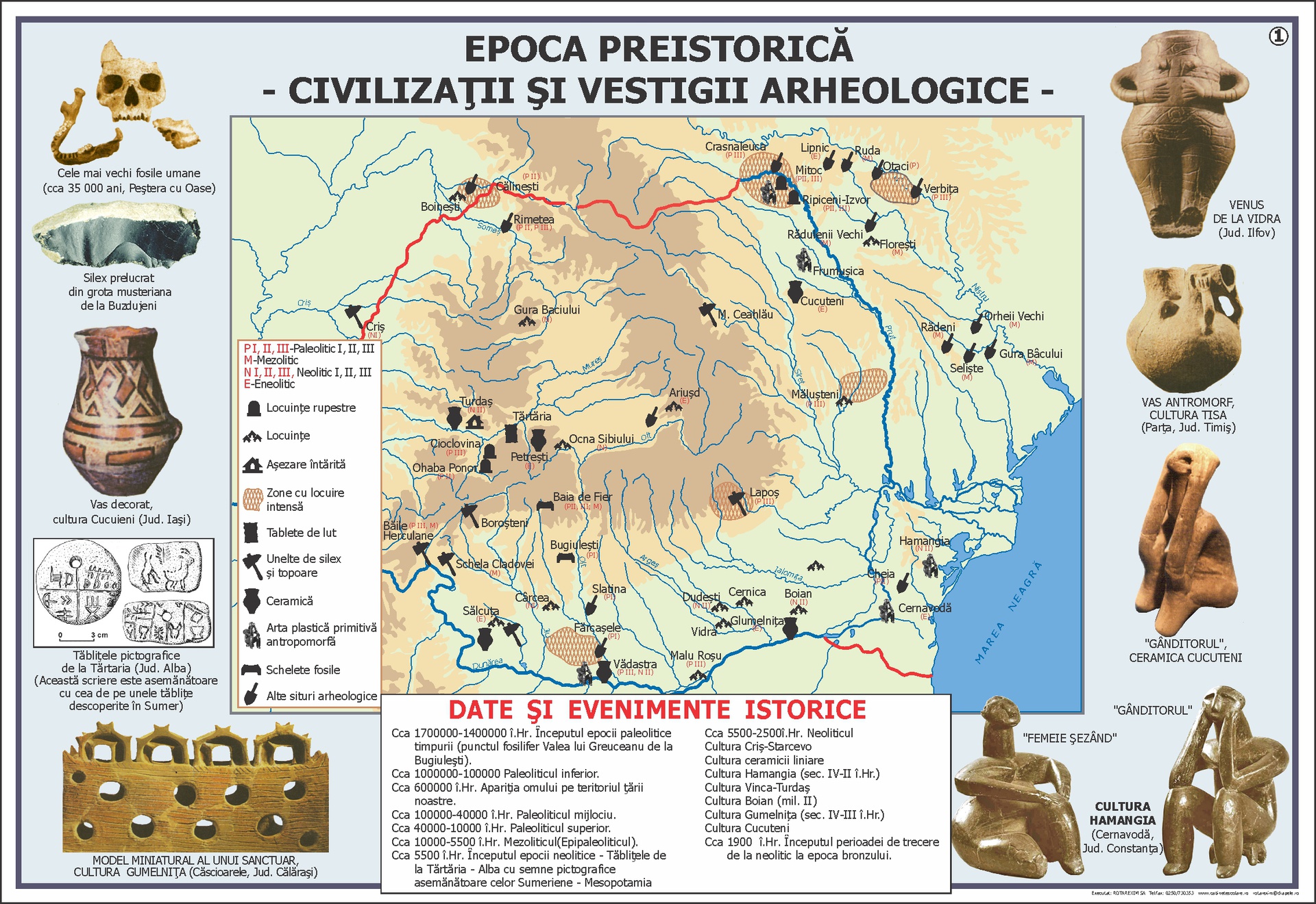 Epoca preistorica, a bronzului si a fierului