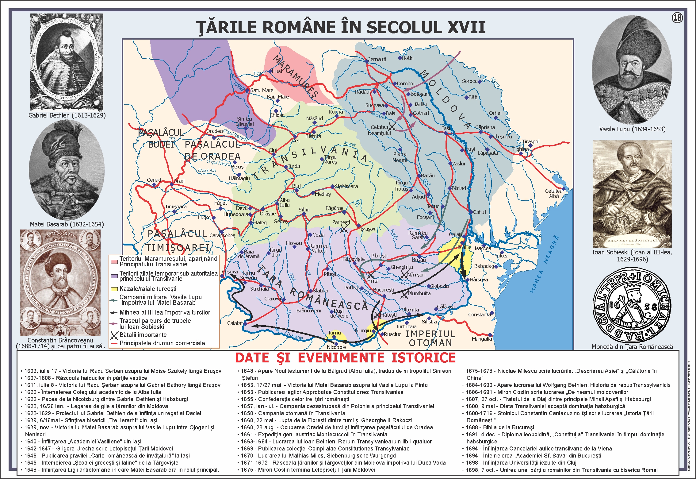 Țările Române în secolul al XVII-lea
